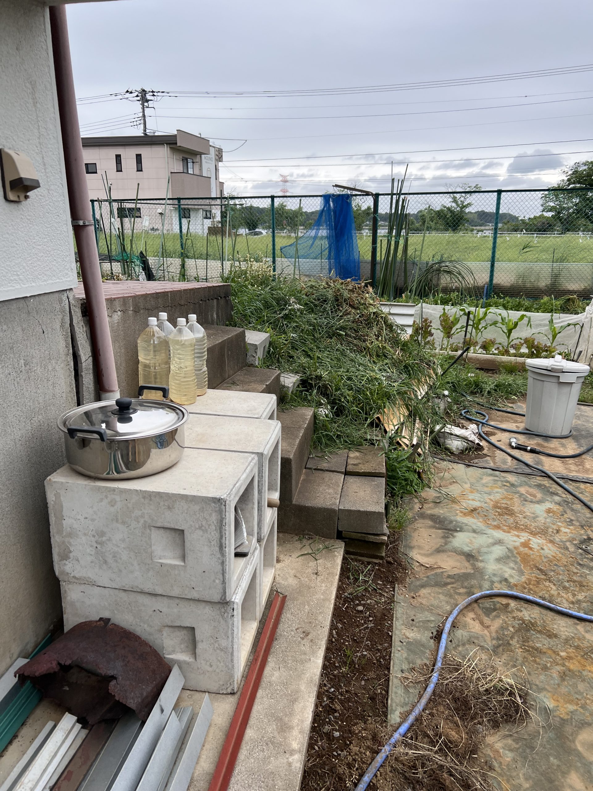 我孫子市　歩行用手摺り　工事